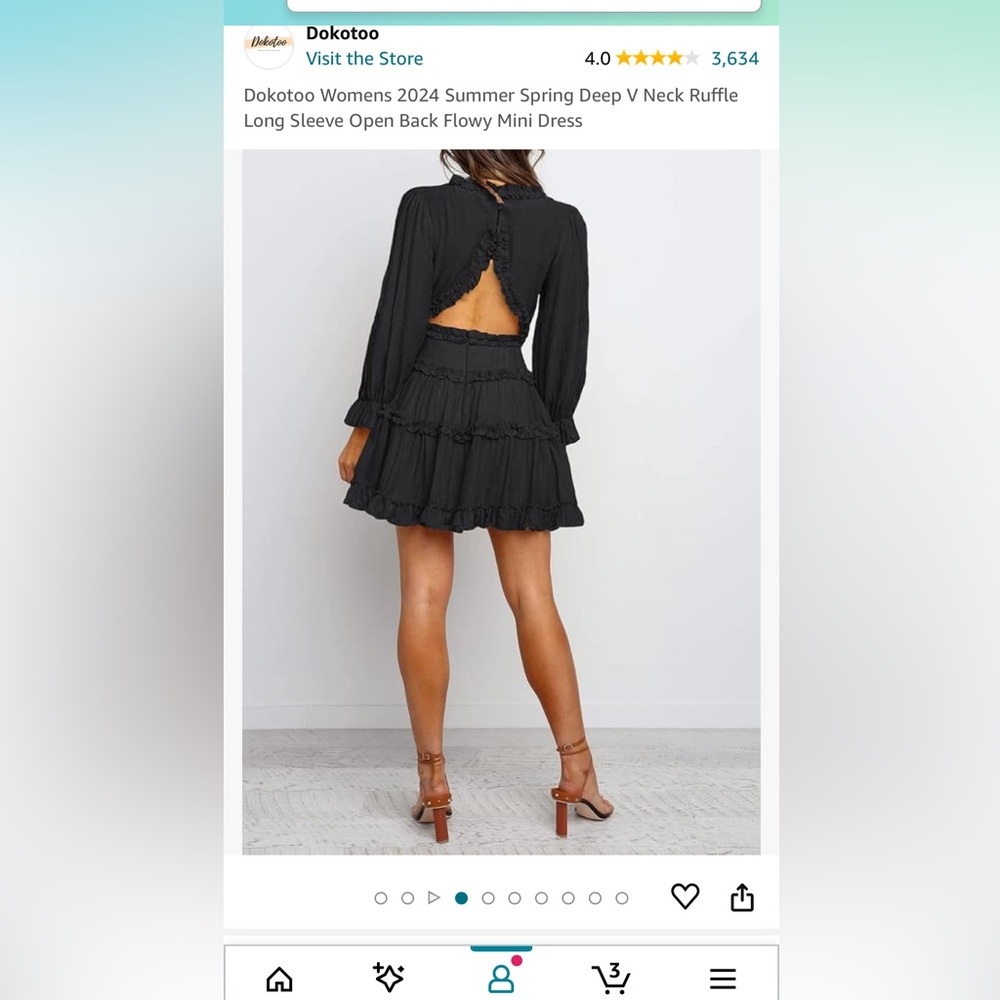 Open back long sleeve dress